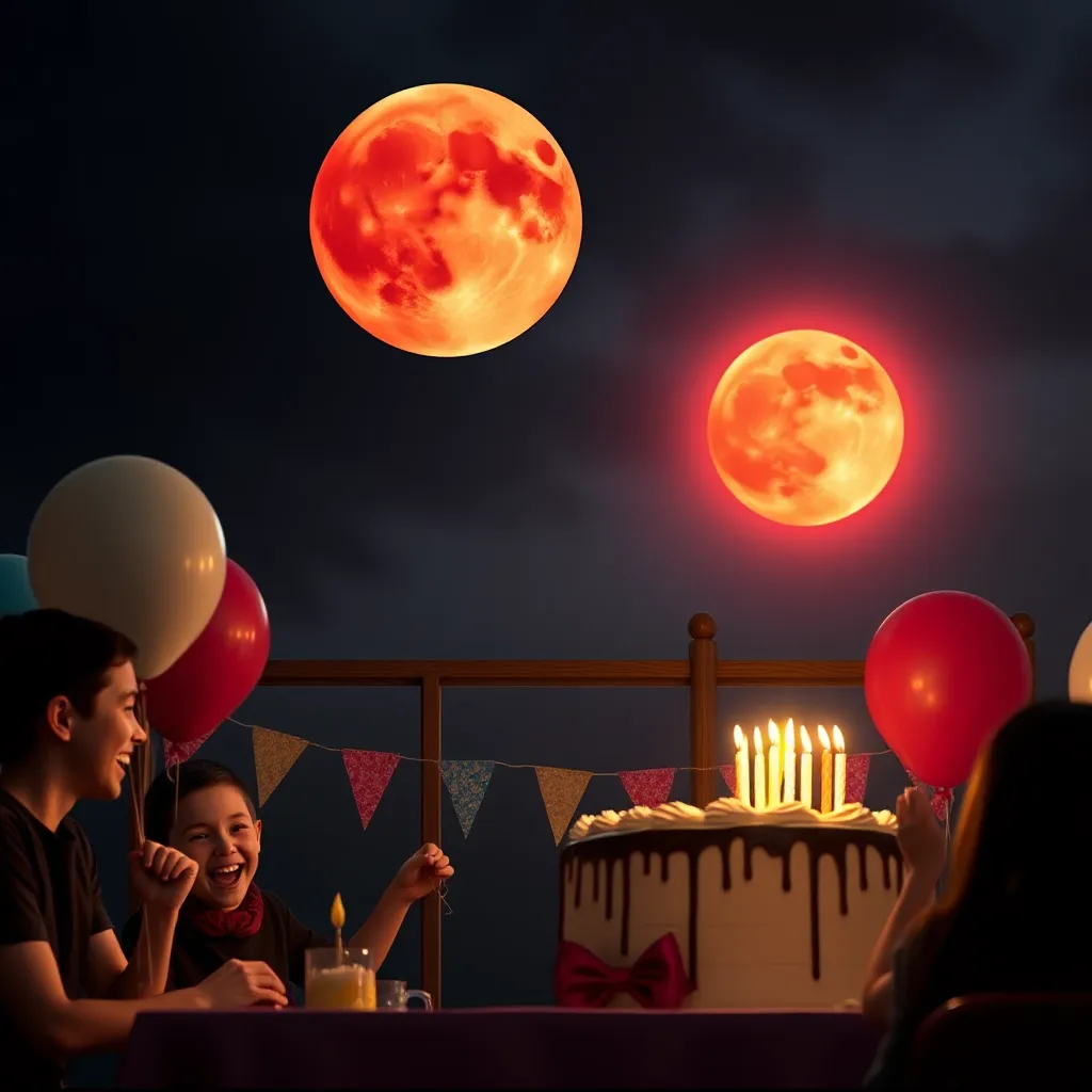 Celebrating a Birthday Under the Blood Moon Eclipse : MysteryLores