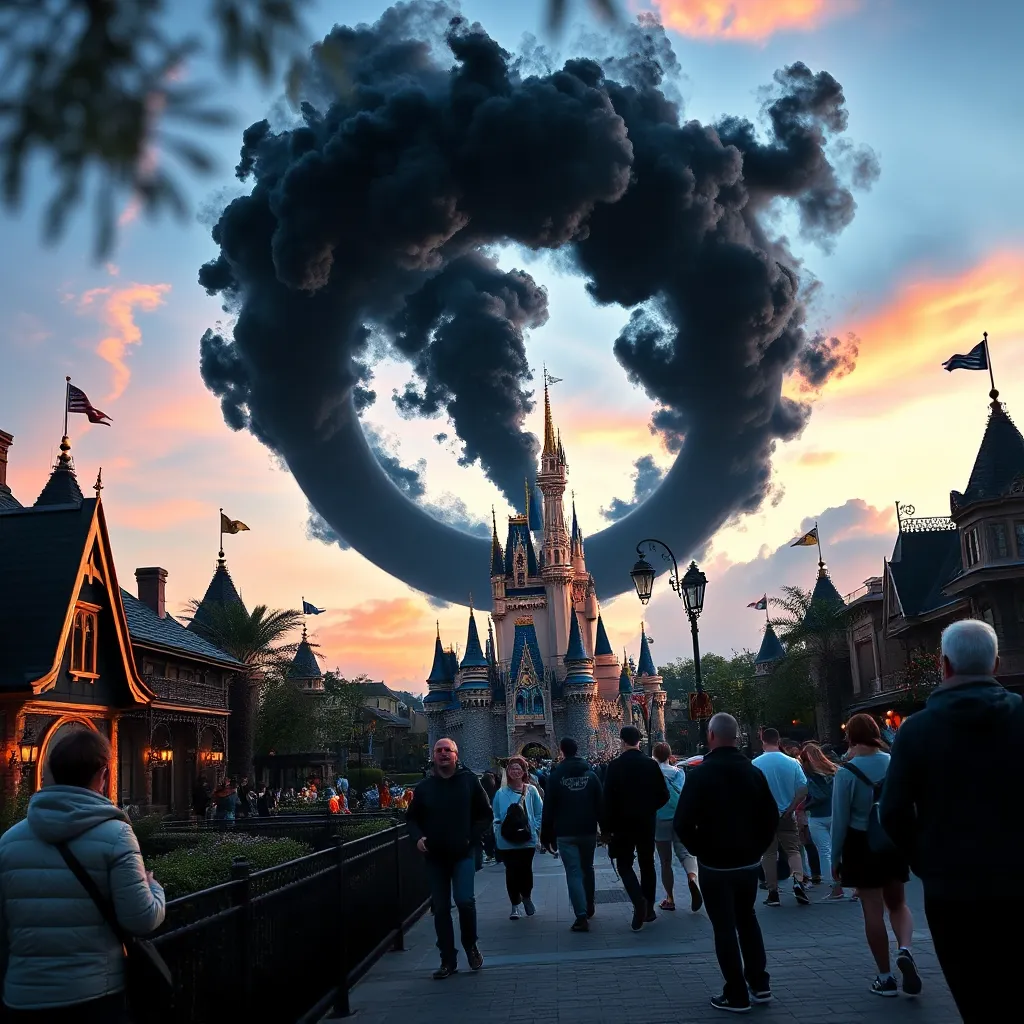 Bizarre Black Smoke Ring Spotted at Disneyland MysteryLores(01)