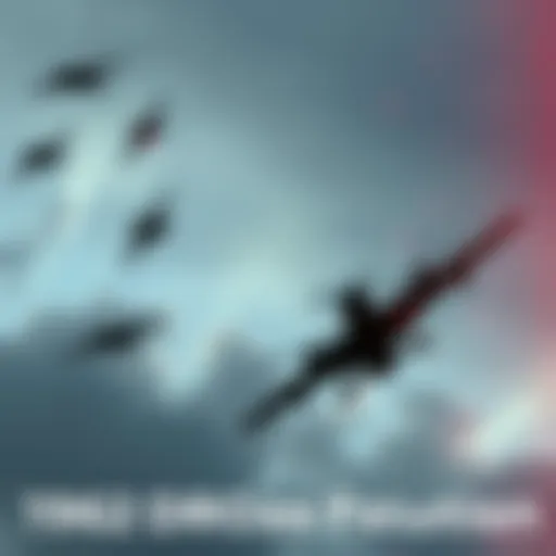A still from a 1952 Navy video showing a formation of unidentified aerial objects resembling modern drone swarms in the sky.