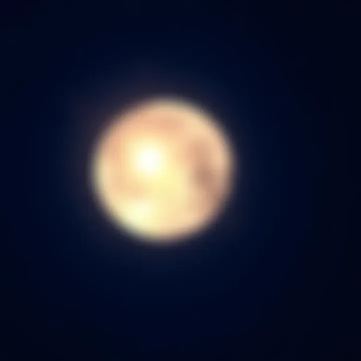 A bright 1st quarter Moon shining in a clear night sky, surrounded by stars