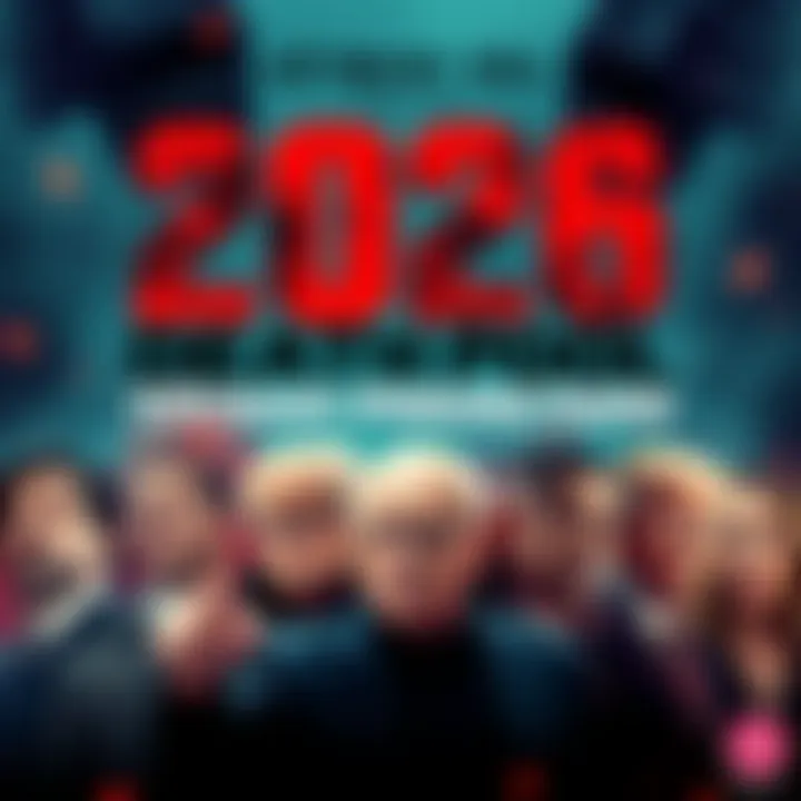A list of ten influential figures with a dark theme, symbolizing predictions about their potential fate in 2026.