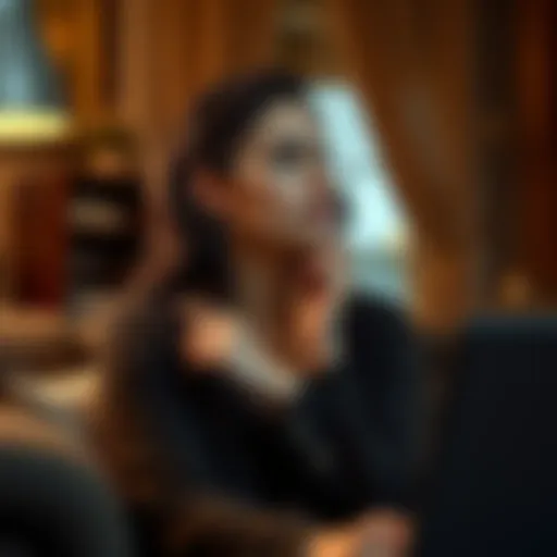 A 29-year-old woman contemplating her life and marriage predictions, sitting in a cozy setting with a thoughtful expression.