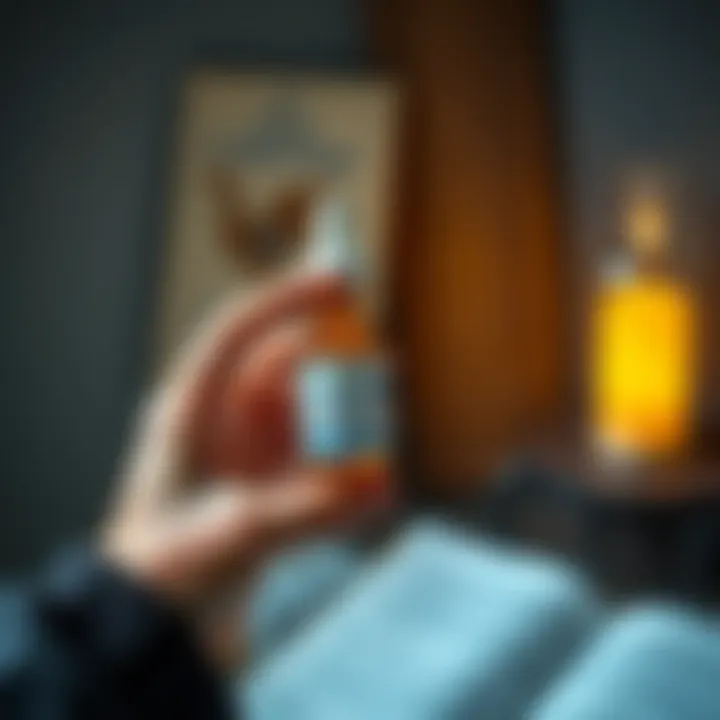 A person holding a bottle of 30c potency remedy while reviewing a guide on chronic conditions