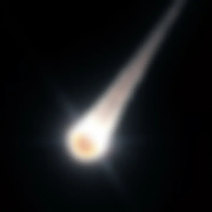 First images of the 3I/Atlas comet showcasing its tail and icy nucleus against a dark background.
