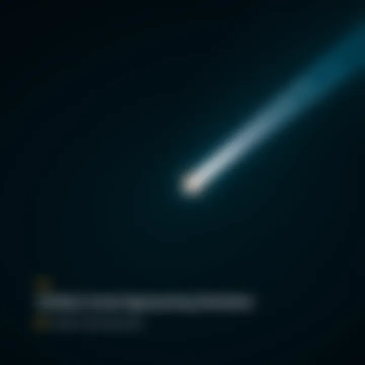 The 3i/Atlas comet seen in a clear night sky as it approaches perihelion, displaying a bright tail and a glowing nucleus.