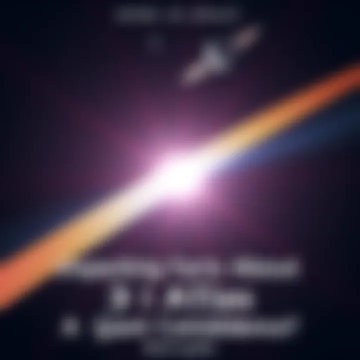 3i Atlas in Space A bright, unusual interstellar object moving through space with a colorful trail, surrounded by stars and planets.