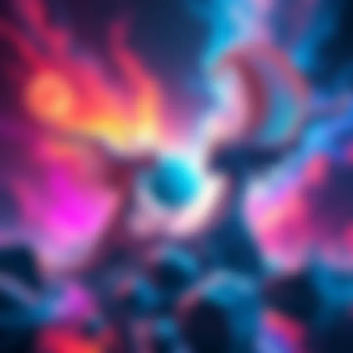 An imaginative representation of 4th dimensional beings interacting with time, with a backdrop of vibrant colors symbolizing different dimensions and realities.