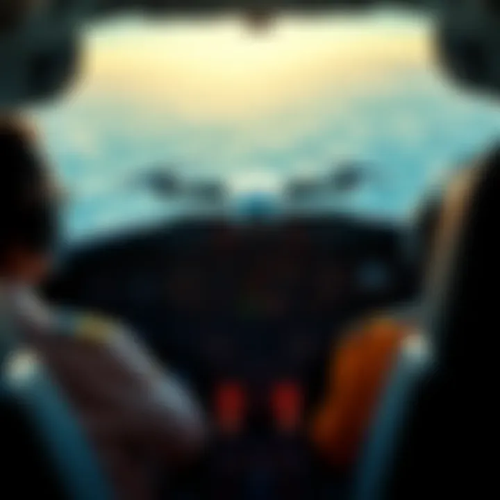 A commercial 737 pilot in the cockpit looking at a shiny drone at an altitude of 3,000 feet.