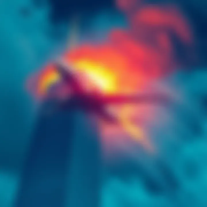 A graphic illustration showing a plane flying towards a building, symbolizing the 9/11 attacks and questioning the methods used.