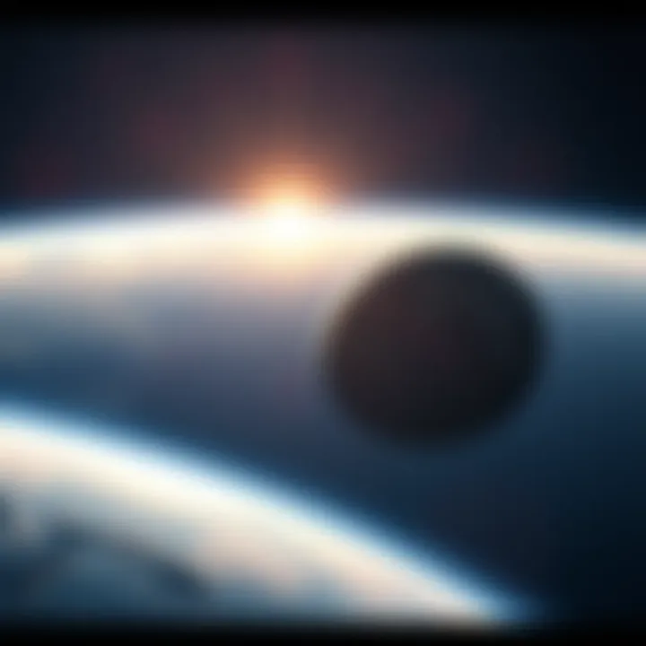 The interstellar object A11pl3Z flying through space towards Earth, showcasing its massive size against a starry backdrop.