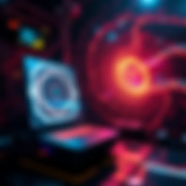 A futuristic scene showing a glowing quantum computer and swirling time vortex, hinting at the connection between AI and time travel technology.