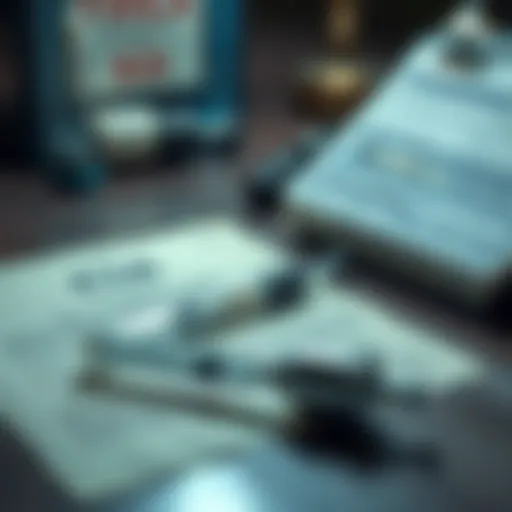 A vintage CIA document and a syringe on a table, symbolizing mind control experiments.