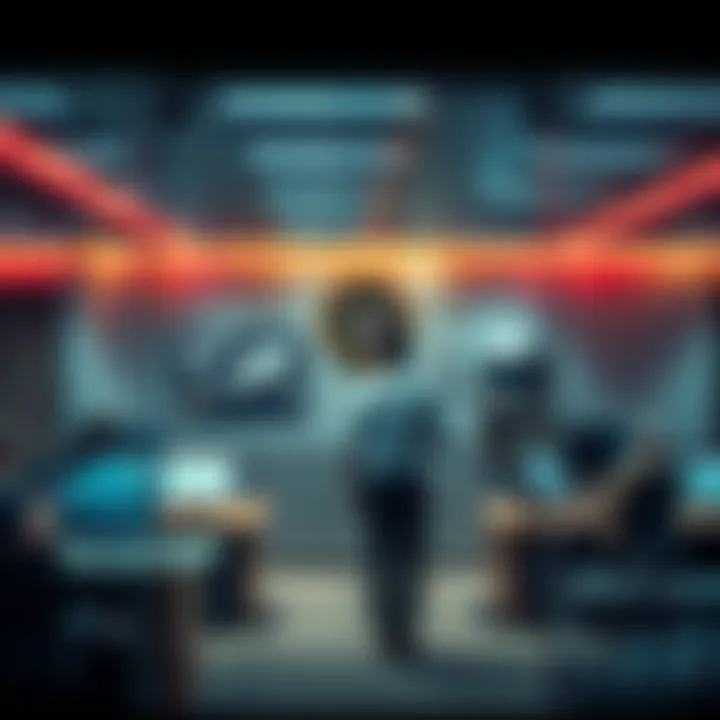 A view of the Department of Homeland Security office in Tel Aviv, with a focus on officials discussing security policies.