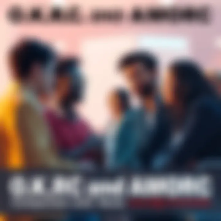 Two groups discussing their experiences with O.K.R.C. and AMORC, showing diverse expressions of thought and consideration.