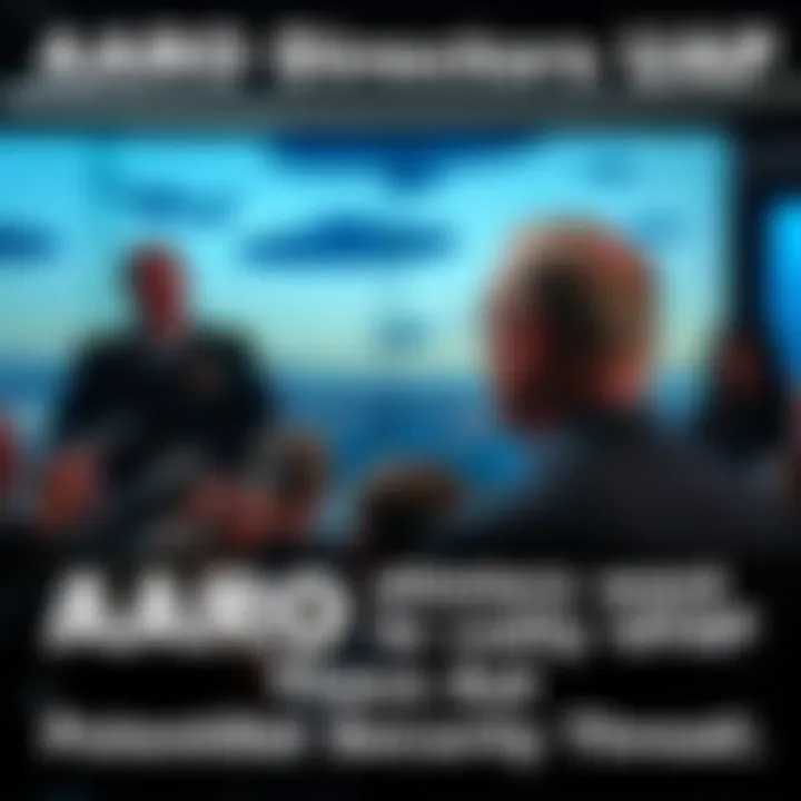 AARO Director Jon Kosloski speaking at a press conference about unidentified aerial phenomena, expressing concerns over national security and aviation safety.