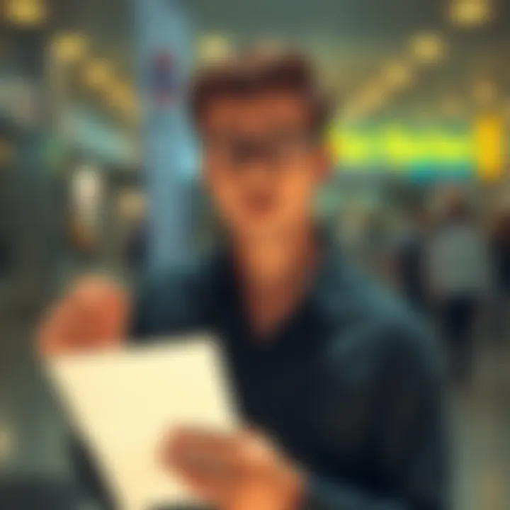 Aaron looking surprised while holding a blank memo about BLK shirt and glasses