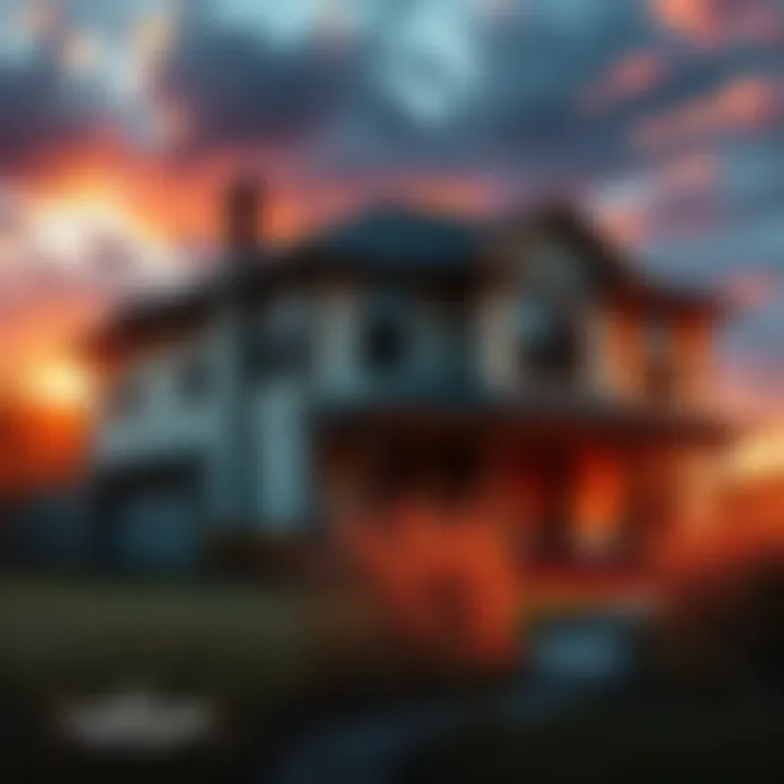 An abandoned house with broken windows and overgrown weeds, sparking community fears about a missing person.