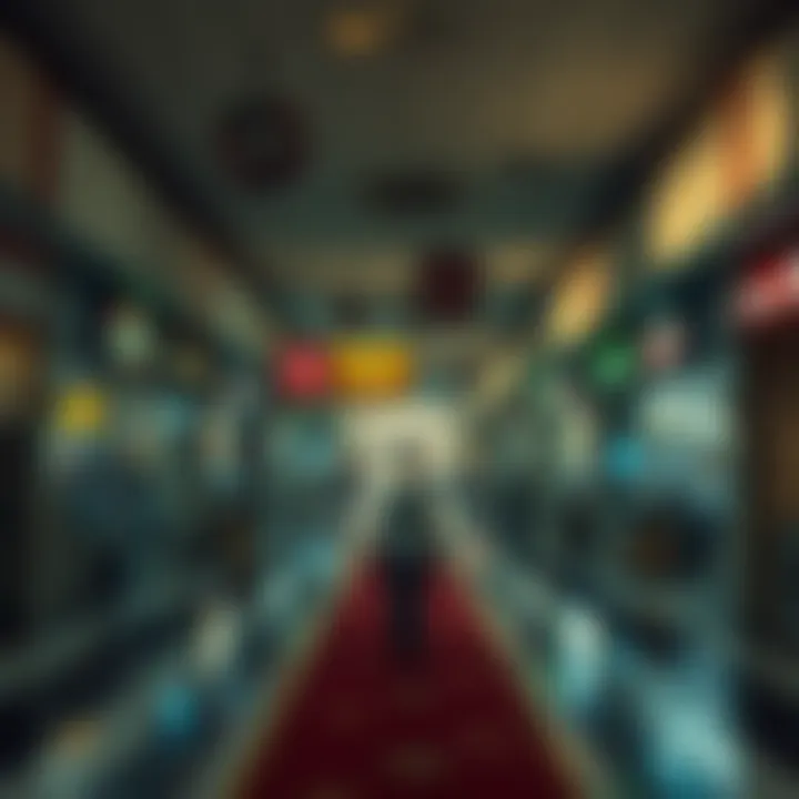 A person walks through an empty, abandoned mall filled with nostalgic stores and clutter.