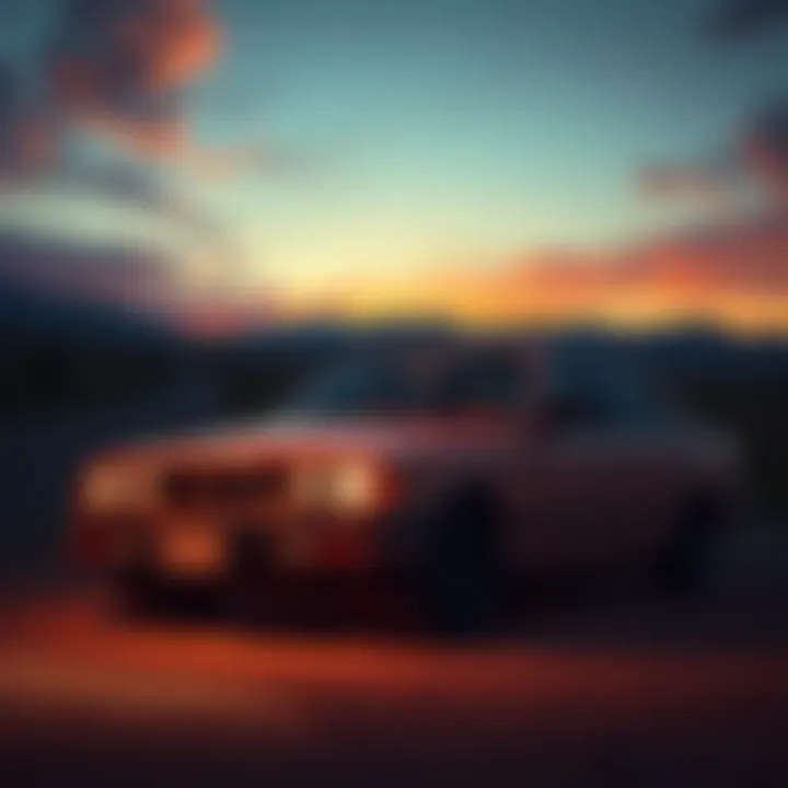 A deserted car parked by the roadside, symbolizing the ongoing search for Bryce Laspisa who went missing in 2013.