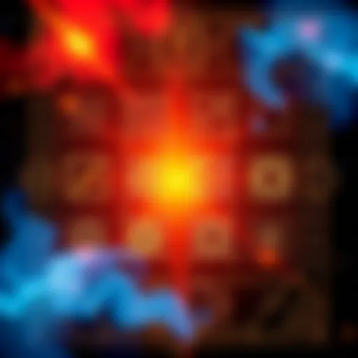 A visual representation of the squares from Abramelin's Book of Magic, showcasing symbols and numbers used in magic practices.