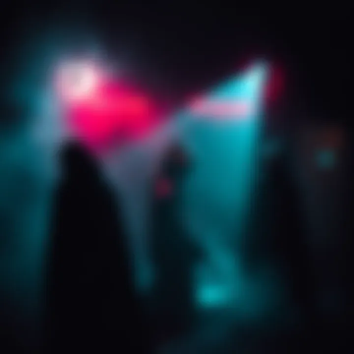 A graphic illustrating the 'Absolute Cinema' meme with dark colors and unsettling imagery, representing negative ideologies.