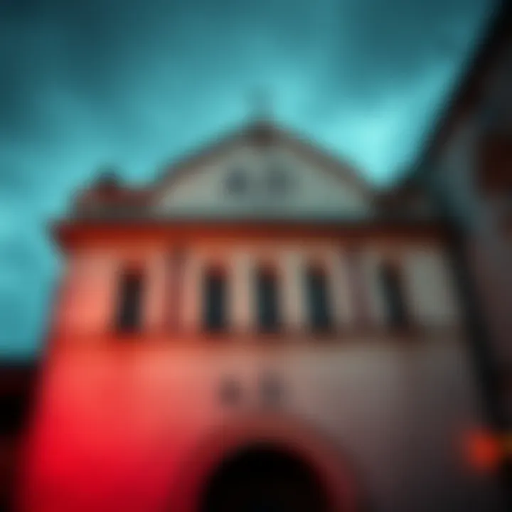 Acoustic Dampening Theory on Historic Building An old building with A.D. markings, showcasing its architecture and connection to sound engineering.