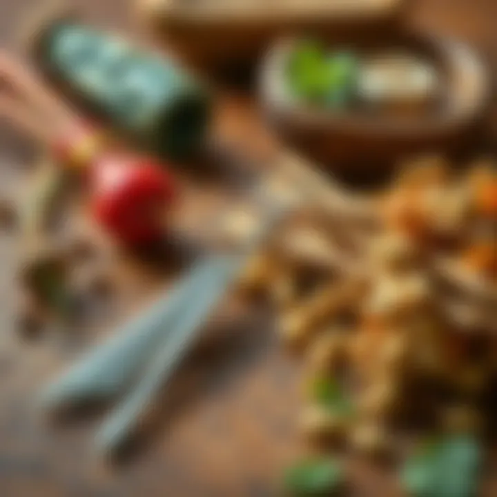 A close-up of acupuncture needles placed on a wooden table next to traditional Chinese herbs, symbolizing TCM practices for skin quality and treatment