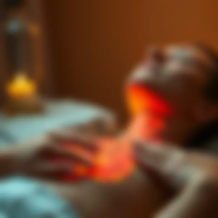A person receiving acupuncture treatment focusing on the stomach area, illustrating relief from bloating and headaches after drinking alcohol.