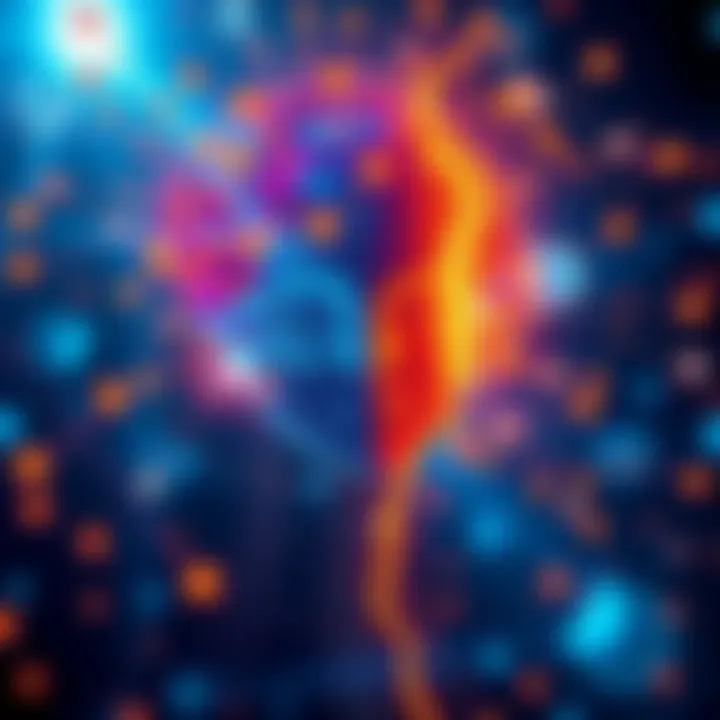 A thought-provoking illustration of interconnected consciousness representing advaita vedanta.