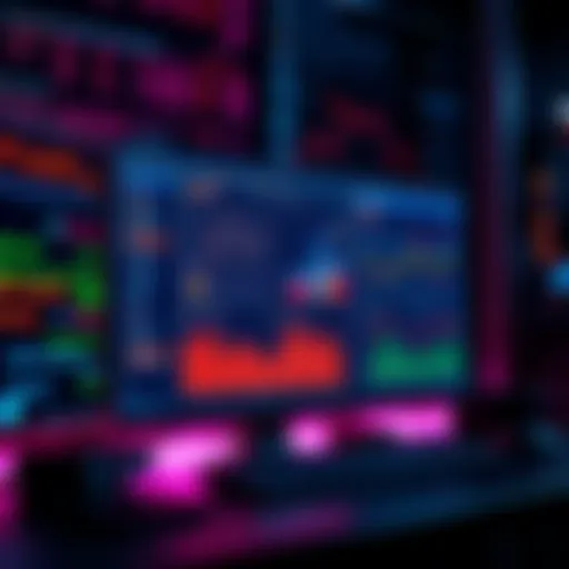 A computer screen displaying advanced simulation software with graphs and agent-based models, showcasing innovation in computational modeling.