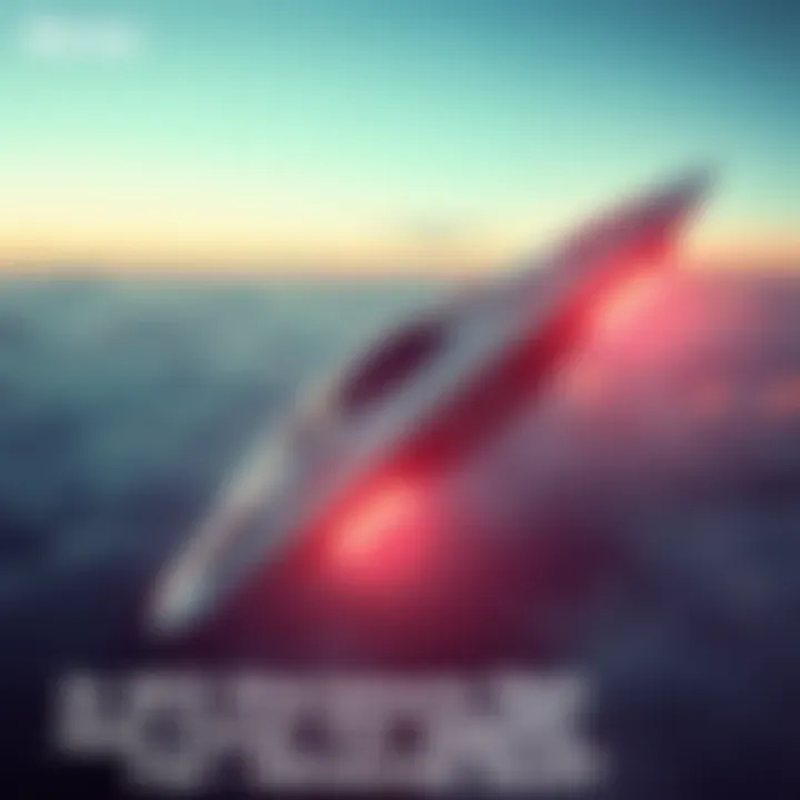 A sleek futuristic aircraft soaring through the sky, suggesting advanced technology possibly linked to UFO sightings.