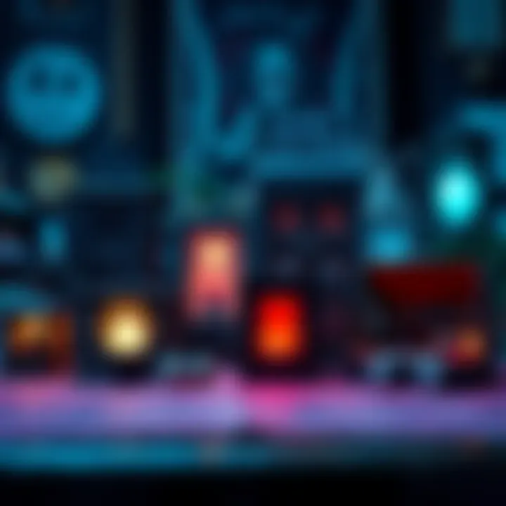 A collection of budget-friendly spirit boxes used for ghost hunting displayed on a table.