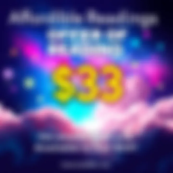 A graphic showcasing a 30-minute reading session for $33, with a dreamy space theme and colorful stars.