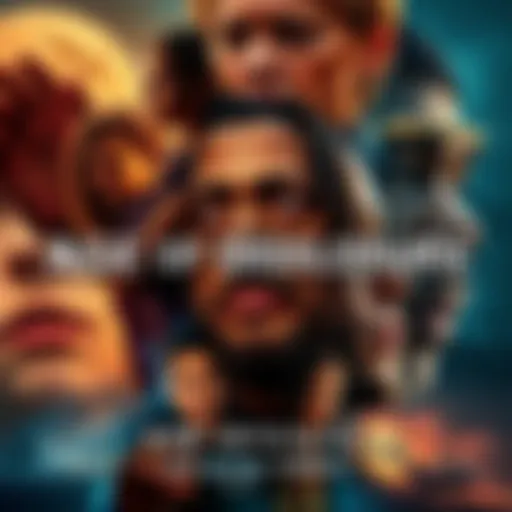 A visual representation of the documentary series 'Age of Disclosure' featuring a collage of diverse faces and scenes symbolizing hidden truths and eye-opening stories.