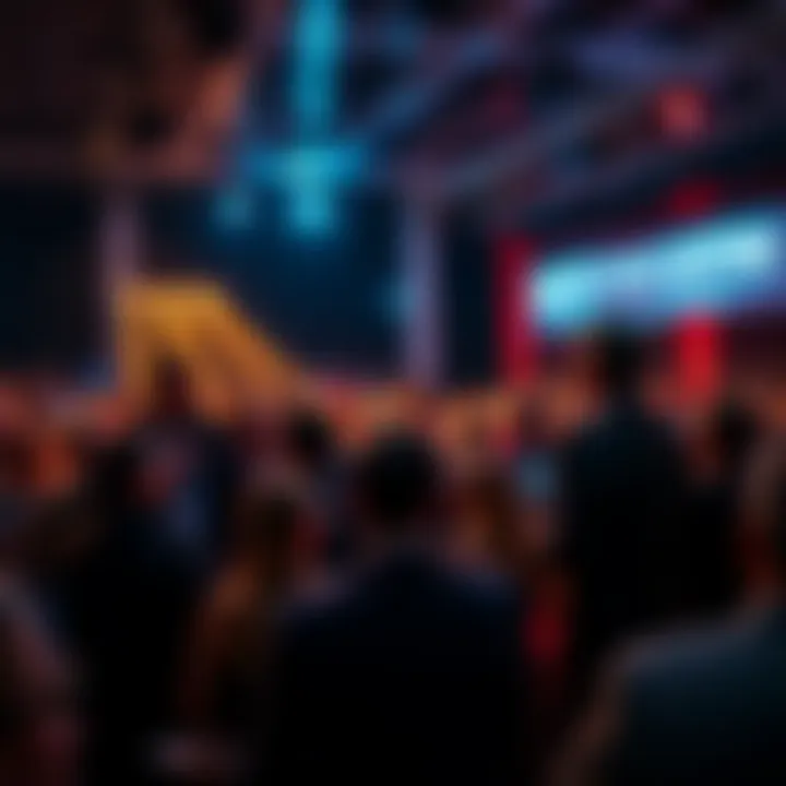 Attendees engaged in discussion at the Age of Disclosure premiere with Dan Farah and Hal Puthoff on stage