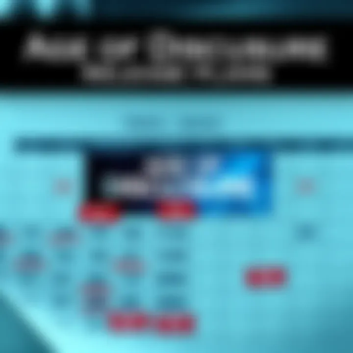 A calendar with marked release dates and a cover image of Age of Disclosure
