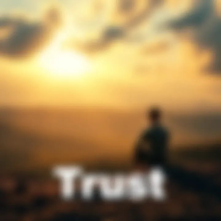 A thoughtful person sitting alone, pondering beliefs about higher powers with a serene landscape in the background.