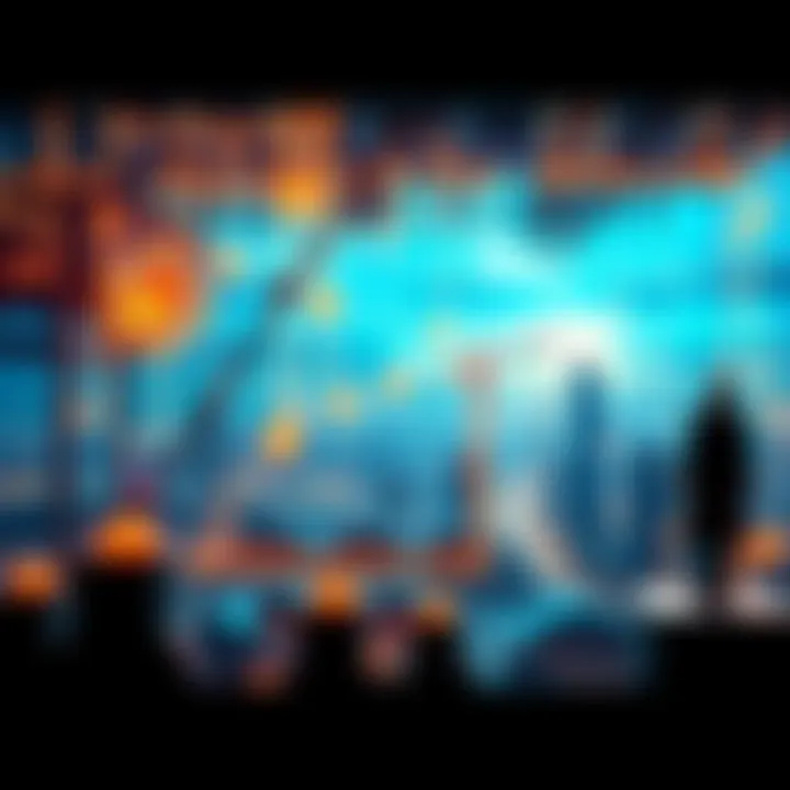 Artificial intelligence creating a simulation A digital representation of AI constructing a virtual world, showing interconnected systems and a city skyline, reflecting human choices.