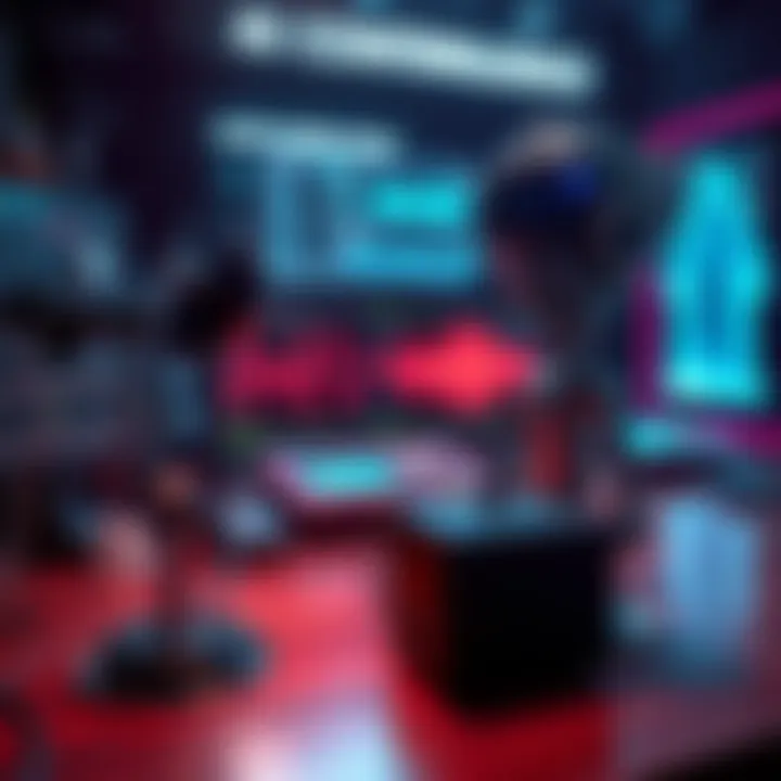 An artificial intelligence setup examining sound waves from ghostly electronic voice phenomena.