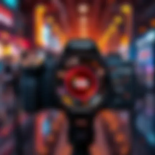 AI-generated artwork A digital representation of a camera capturing a mix of AI-generated and authentic images, symbolizing the discussion on authenticity in image posting.