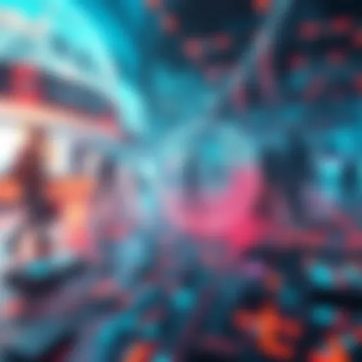 A digital world showing a blend of virtual elements and real-life scenes, symbolizing the fusion of reality and simulation.