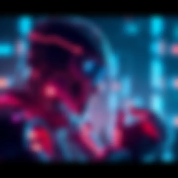 A futuristic scene showing a robot and a human together, symbolizing the connection between artificial intelligence and humanity's future.