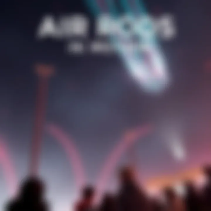 Air Rods in Motion A visual of air rods appearing in the sky with a blurred background, highlighting their movement. People are observing the phenomenon from below.