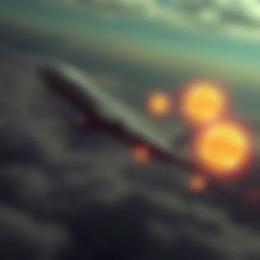 An airplane vanishes in mid-air while surrounded by three unidentified aerial phenomena, captured in a government video.
