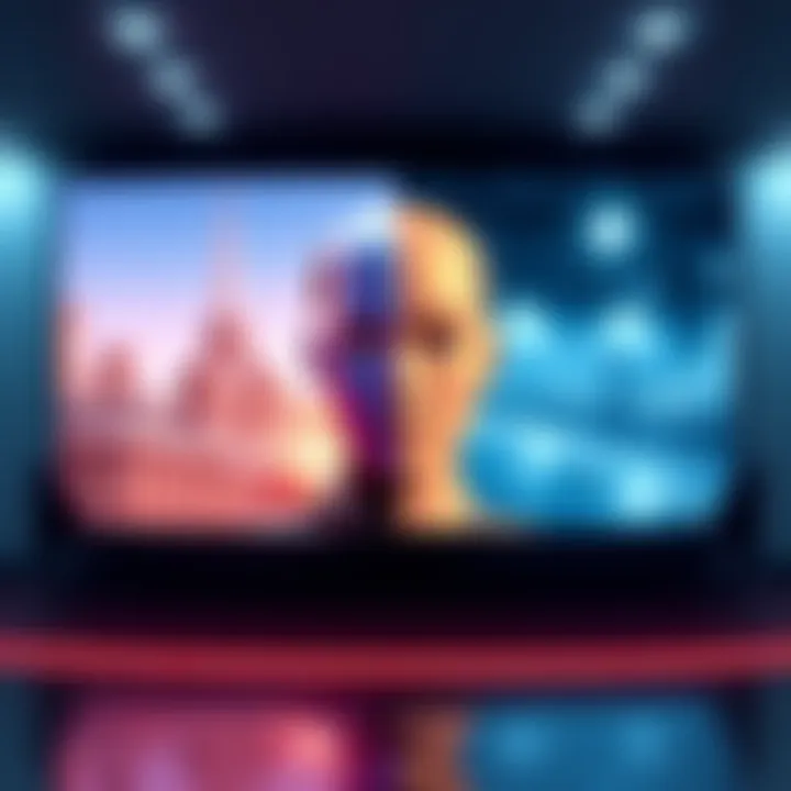 A split image showing a realistic AI-generated video on one side and a media discussion panel on the other side, highlighting the connection between fake videos and disclosure talks