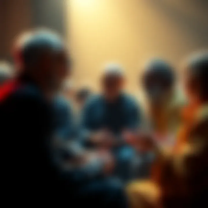 People engaged in a discussion about Alan Watts' relevance in modern spirituality, with contrasting opinions on his beliefs and their impact today.