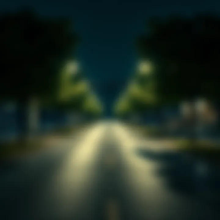 A visual representation of the Alcàsser Girls case, featuring a quiet street with an empty park to symbolize unresolved questions, with soft lighting and a somber mood.