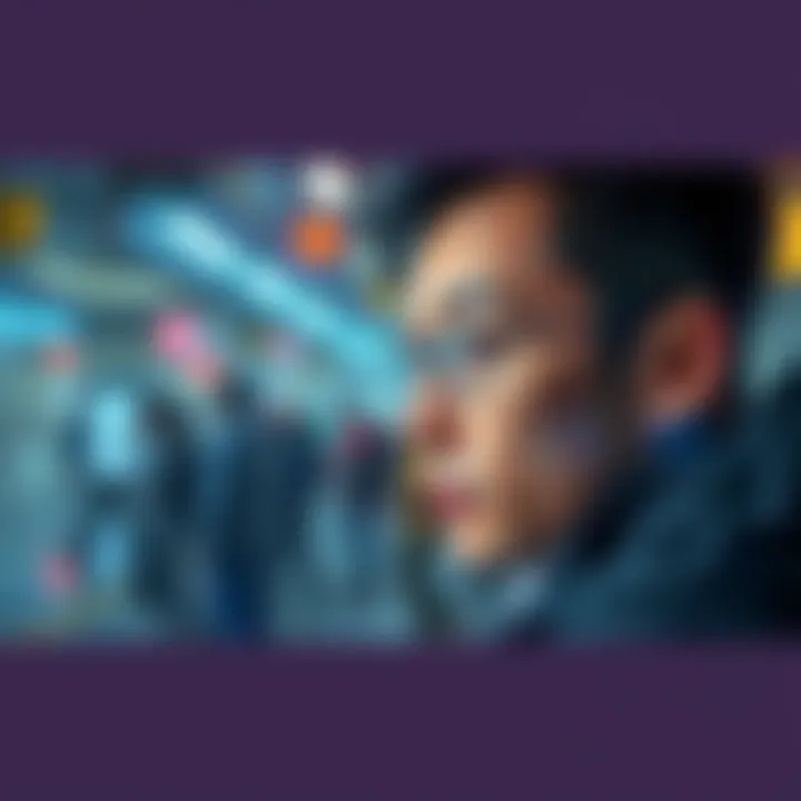 A person scanning their surroundings with focused eyes, aware of small details that others overlook.