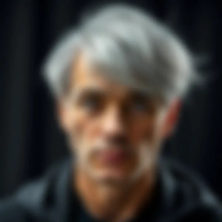 Alex's Gray Hair Transformation Alex shows off his new gray hairstyle, looking surprisingly older than his father and uncle.