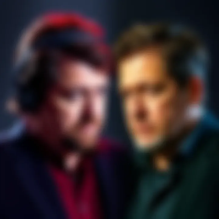 Side-by-side images of Alex Jones and Bill Hicks showing their similar expressions and styles.